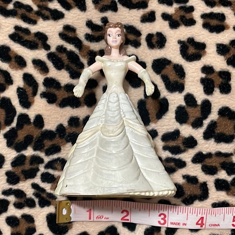 Vintage BEAUTY AND THE Beast 💛Belle Bend Pose Toy 90s Princess Yellow BendEms - Picture 4 of 16